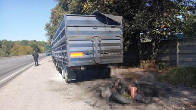 На Вінниччині загинув мотоцикліст, який врізався у припарковану на узбіччі вантажівку