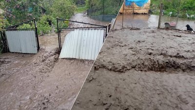 На Франківщині внаслідок негоди підтопило декілька подвір'їв