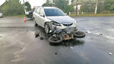 ДТП у Любомлі, водійка наїхала на мотоцикліста