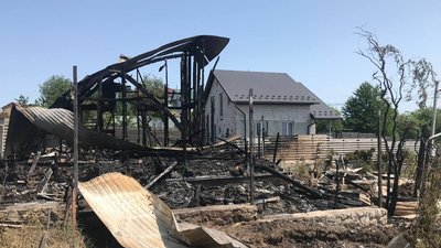 У Тернополі горів дачний будинок