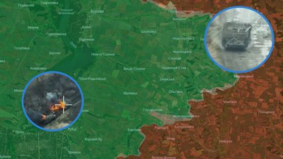 Знищена техніка РФ на Лимансько-Борівському напрямку
