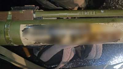 вилучили гранатомет і вибухівка, віз зброю з війни, трофейна зброя, поліція тернопільщини