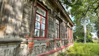 Останній збережений дерев'яний будинок, спроєктований Городецьким, знаходиться на Черкащині