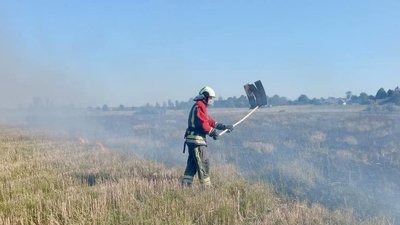 самовільне спалювання трави, займання трави на Волині