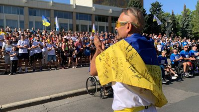 Всеукраїнський забіг "Шаную воїнів, біжу за Героїв України" у Миколаєві