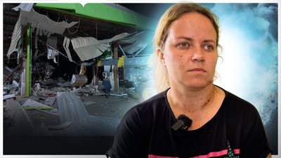 Поранена внаслідок обстрілу АЗС на Полтавщині Оксана Мирошник