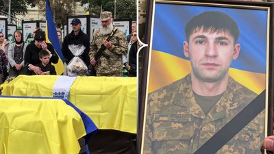 Прощання з військовим Володимиром Шеретюком