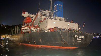 Судно Lady Zehma з українським зерном зняли з мілини. Рух Босфором відновлено