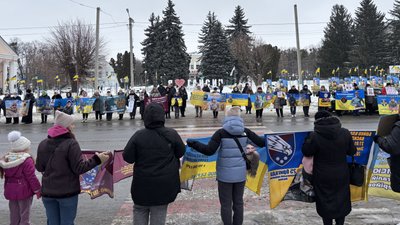 Акція на підтримку родин військовополонених і зниклих безвісти