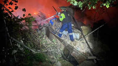 Пожежі у Запорізькій області внаслідок обстрілів