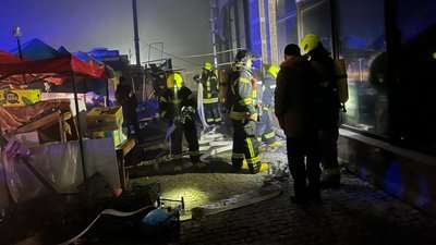 В Івано-Франківську горіла крамниця. Травмованих немає