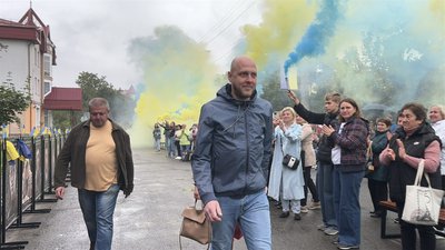 Ярослав Гелем, звільнений з полону РФ, Калуш, Івано-Франківщина