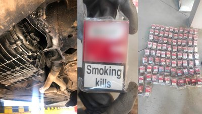 На Львівщині чоловік намагався перевезти сигарети в коробці передач автомобіля
