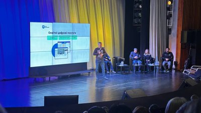 Петро Оленич на презентації освітнього простору Петро Оленич на презентації освітнього простору