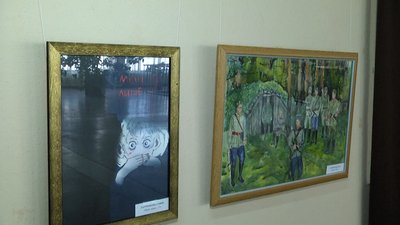 У Житомирі відкрилася виставка робіт учнів художньої школи під назвою "Мир і війна очима дітей" У Житомирі відкрилася виставка робіт учнів художньої школи під назвою "Мир і війна очима дітей"