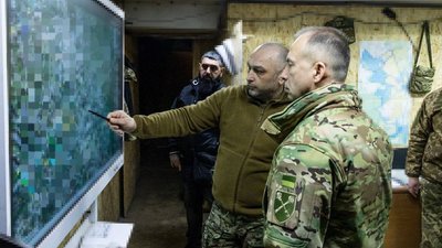 Головнокомандувач ЗСУ Олександр Сирський у Куп'янську, грудень 2025 року