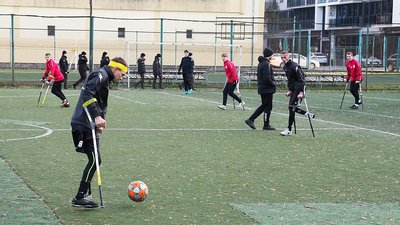 Ампфутбол, матч "Незламності та пошани", Івано-Франківськ