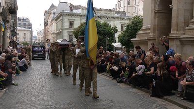 У Львові попрощалися з воїнами Андрієм Гудимою та Василем Кардашем