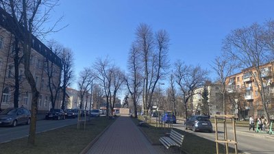 Пішохідна алея у центрі Хмельницького