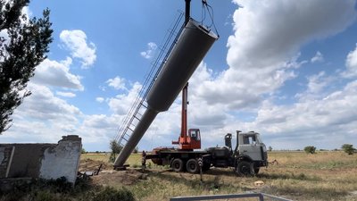 Встановлення нової водонапірної вежі Встановлення нової водонапірної вежі