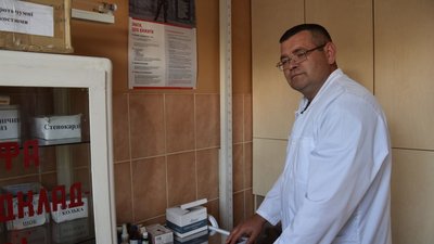 Майор медичної служби Віталій Лисюк служить у національній гвардії України.
