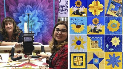 Найбільша у світі клаптикова ковдра. Кропивницькі майстрині про проєкт "Sunflower Quilt" і як він допоможе військовим Найбільша у світі клаптикова ковдра. Кропивницькі майстрині про проєкт "Sunflower Quilt" і як він допоможе військовим
