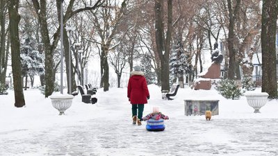 Зима у сквері "Богдана Хмельницького"