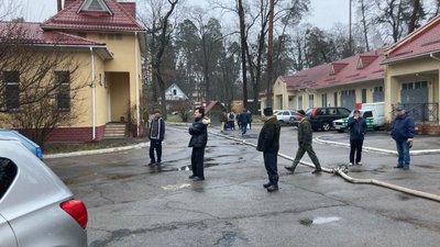 В Києві горів психоневрологічний диспансер В Києві горів психоневрологічний диспансер
