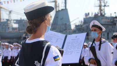 В Одесі майже 100 курсантів-моряків присягнули на вірність Україні