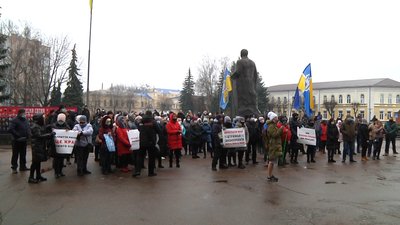 У Житомирі підприємці протестували проти січневого локдауну та впровадження касових апаратів У Житомирі підприємці протестували проти січневого локдауну та впровадження касових апаратів