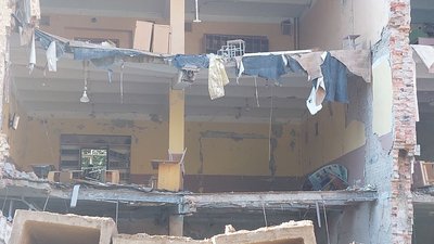 У Сумах повторно обстежили будівлю на вулиці Герасима Кондратьєва, яку авіаударом зруйнували росіяни У Сумах повторно обстежили будівлю на вулиці Герасима Кондратьєва, яку авіаударом зруйнували росіяни