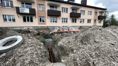 У Пришибській громаді для будинку ВПО прокладають водопровід У Пришибській громаді для будинку ВПО прокладають водопровід