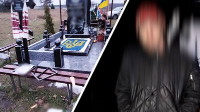 Наруга над могилами військовослужбовців: вінницькі поліцейські затримала порушника