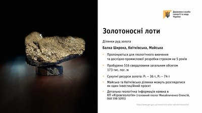В Одеській області планують продати дві ділянки із покладами золота В Одеській області планують продати дві ділянки із покладами золота