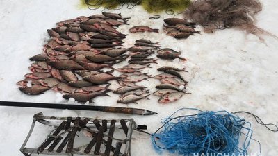 На Полтавщині у рибалки вилучили вилов на понад 21 тисячу гривень