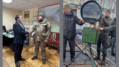 Посадовці з міста на Черкащині склалися зарплатами, аби придбати зенітний прожектор для військових