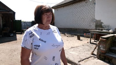 Жителька села Прибинь Ольга Рябець