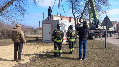 У Краснопіллі на Сумщині встановили монолітне залізобетонне укриття У Краснопіллі на Сумщині встановили монолітне залізобетонне укриття
