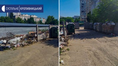 Крім побутових відходів, на смітнику лежить будівельне сміття та гілля дерев Крім побутових відходів, на смітнику лежить будівельне сміття та гілля дерев