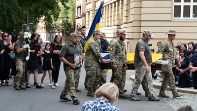 Прощання із захисником Євгеном Гайдуком