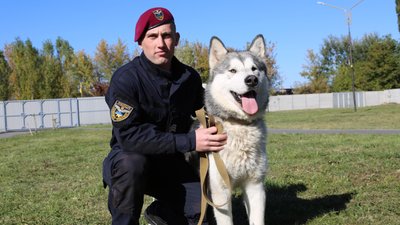 Вінницькі поліцейські зробили світлини з собаками, які знаходяться у притулку Вінницькі поліцейські зробили світлини з собаками, які знаходяться у притулку