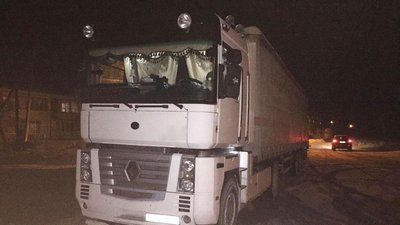 В Ріпкинському районі затримали фуру з півтисячами свіжозрубаних сосен