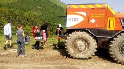 Турист із Києва травмувався у горах на Закарпатті
