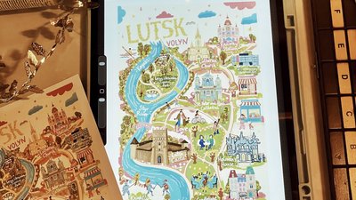 Луцьк, мапа луцька, карта Луцьк, сувеніри Луцьк