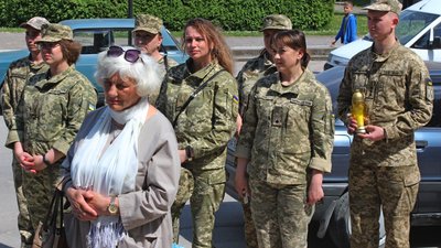 Відкриття тимчасового меморіалу Відкриття тимчасового меморіалу