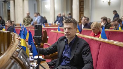 Олексій Гончаренко під час сесії Верховної Ради. Київ, 23 лютого 2023 року