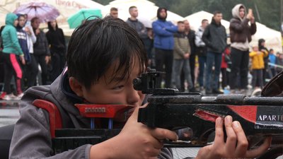 змагання з біатлону, літній біатлон, на Тернопільщині, 50 річниця, вогневий рубіж