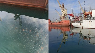 Викид палива з буксира на Одещині: вміст нафтопродуктів перевищує норму в 4 рази