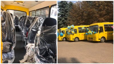Школи Донеччини отримали 16 нових автобусів