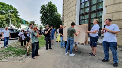"Підтримай українську книжку". Фото: Суспільне "Підтримай українську книжку". Фото: Суспільне